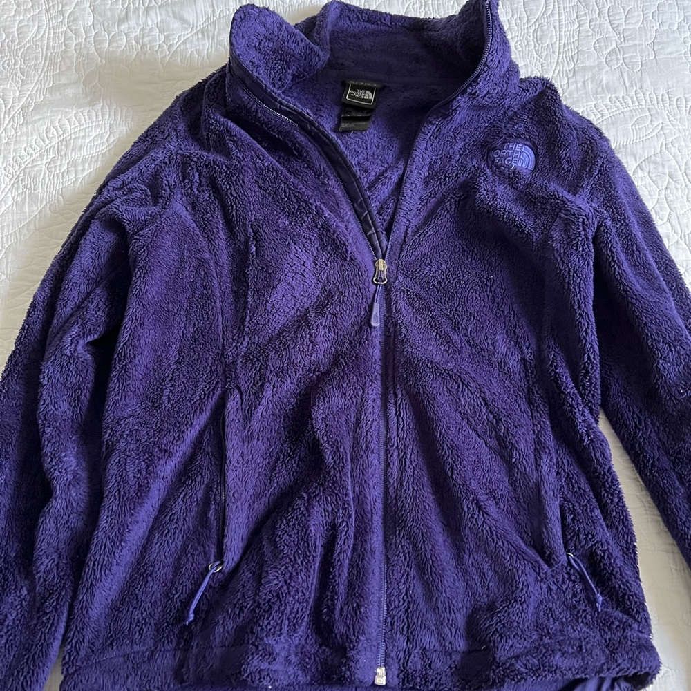 Purple Northface zip jacket